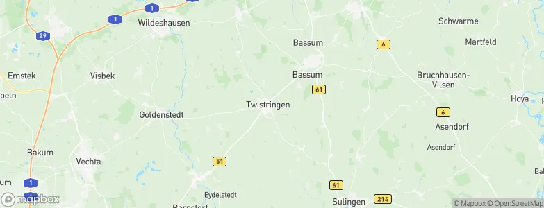 Twistringen, Germany Map