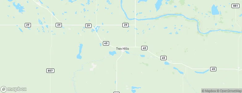 Two Hills, Canada Map