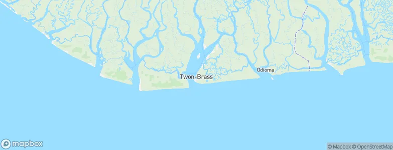 Twon-Brass, Nigeria Map