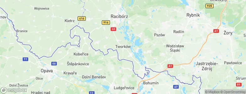 Tworków, Poland Map