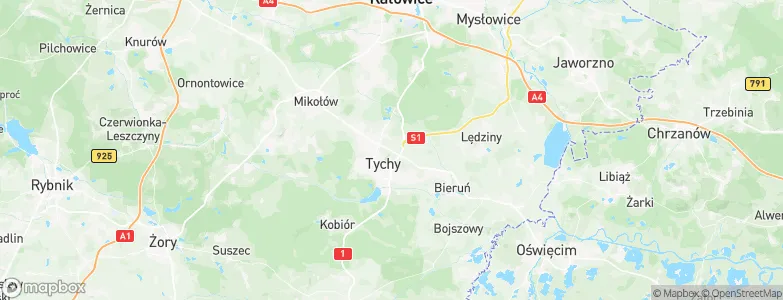 Tychy, Poland Map