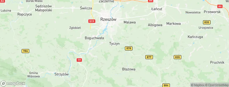 Tyczyn, Poland Map