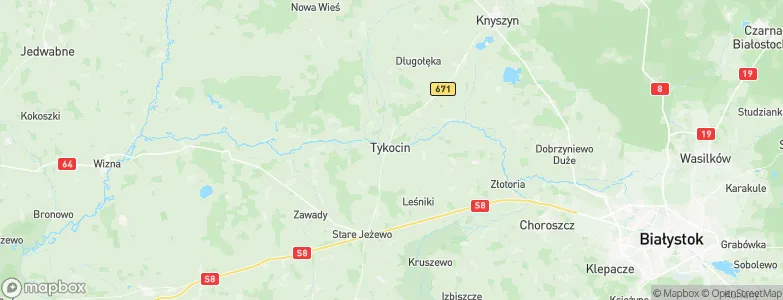 Tykocin, Poland Map