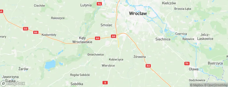 Tyniec Mały, Poland Map