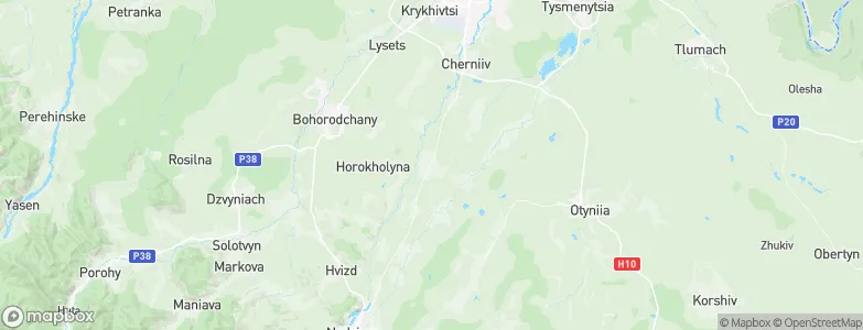 Tysmenychany, Ukraine Map