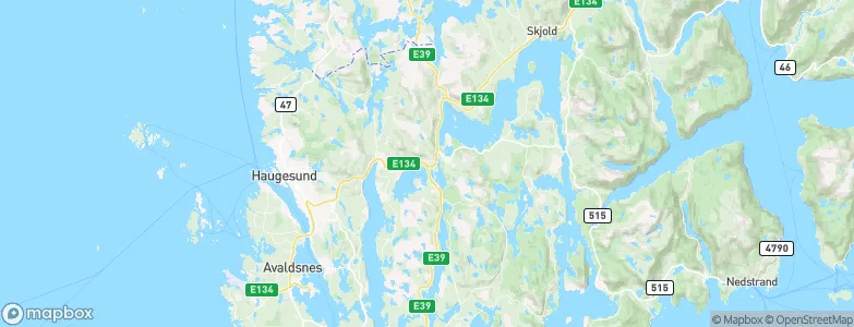 Tysvær, Norway Map