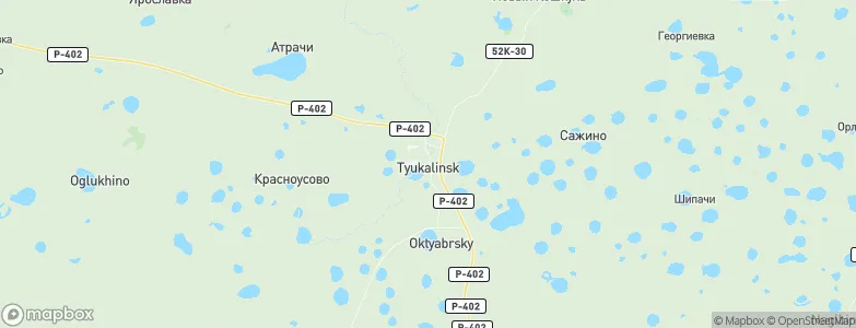 Tyukalinsk, Russia Map