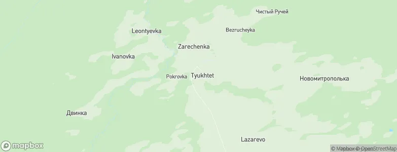 Tyukhtet, Russia Map