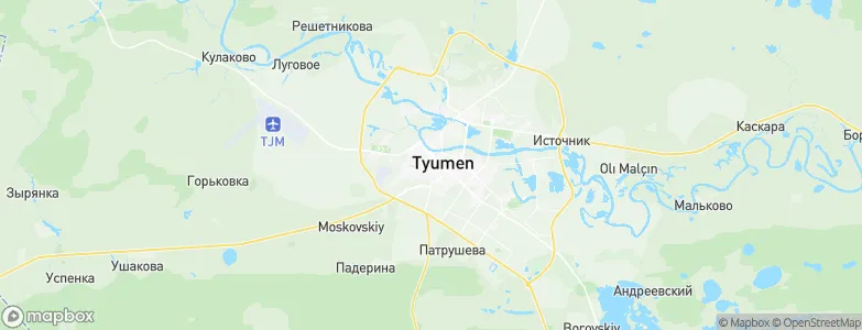 Tyumen, Russia Map