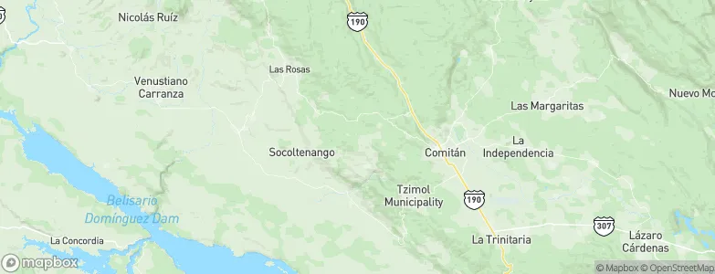 Tzimol, Mexico Map