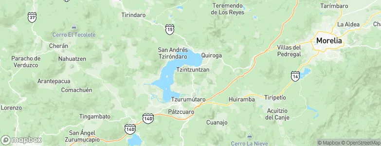 Tzintzuntzán, Mexico Map