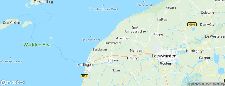 Tzummarum, Netherlands Map
