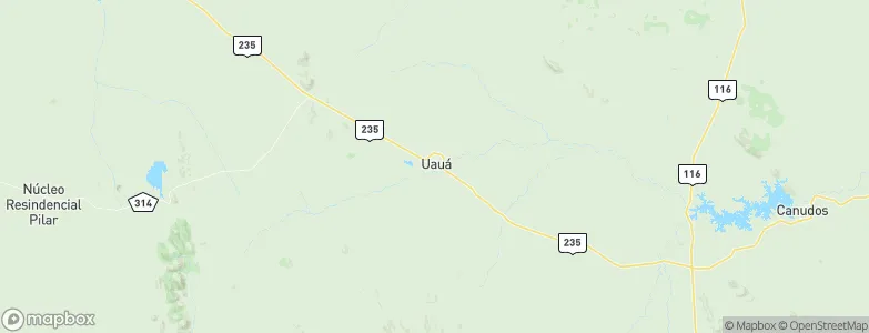 Uauá, Brazil Map