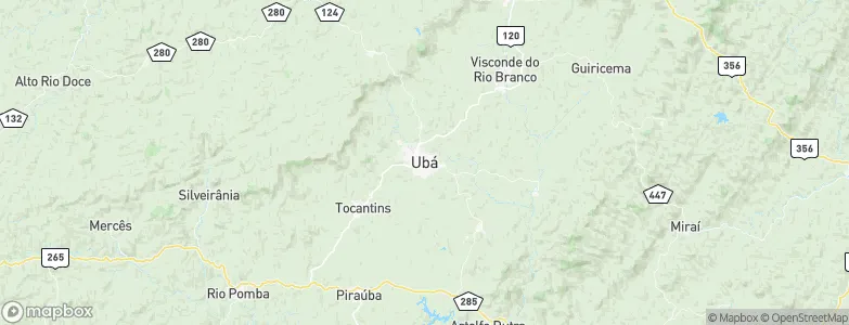 Ubá, Brazil Map