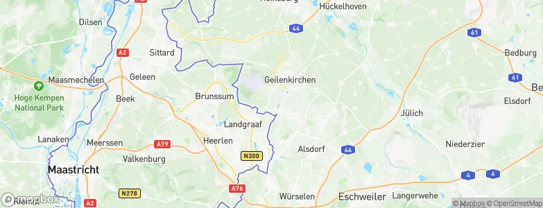 Übach-Palenberg, Germany Map