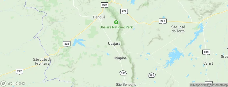 Ubajara, Brazil Map