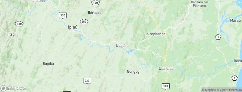 Ubatã, Brazil Map