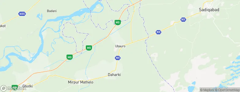 Ubauro, Pakistan Map