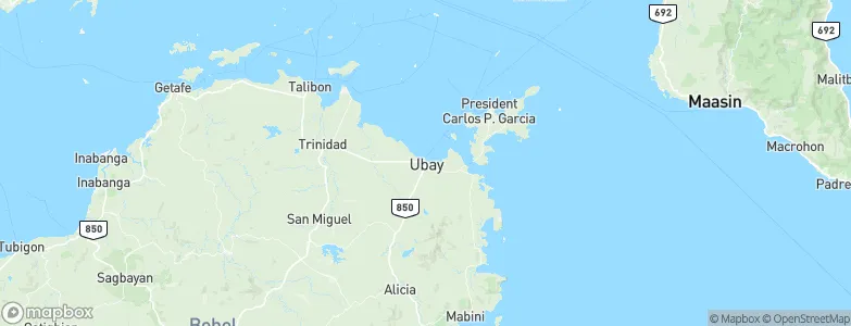 Ubay, Philippines Map