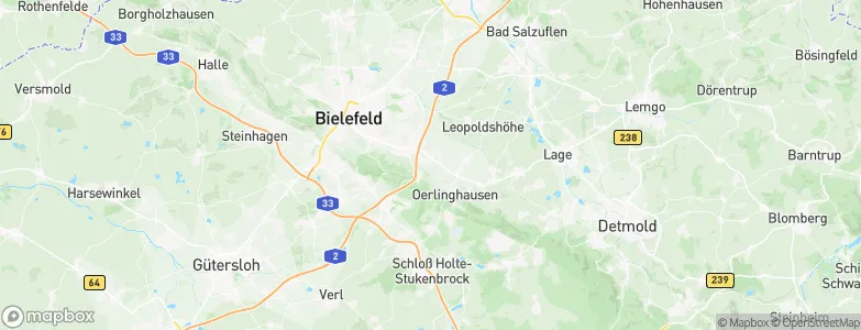 Ubbedissen, Germany Map