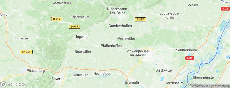 Uberach, France Map