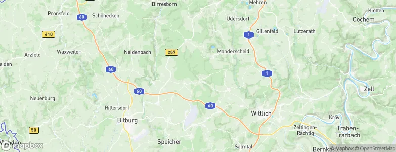 Überscheid, Germany Map
