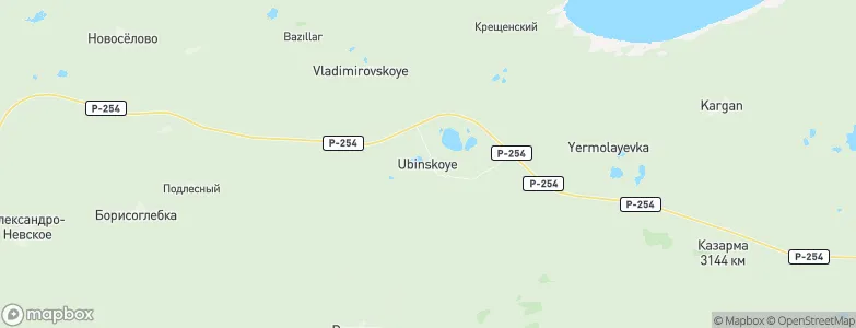 Ubinskoye, Russia Map