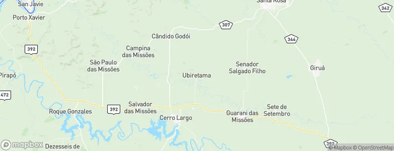 Ubiretama, Brazil Map