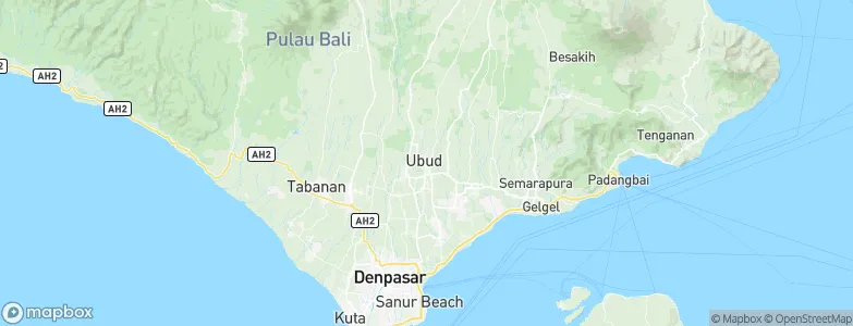 Ubud, Indonesia Map
