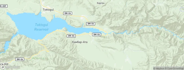 Üch-Terek, Kyrgyzstan Map
