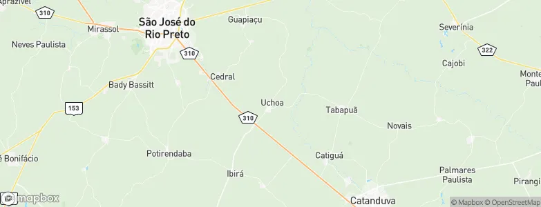 Uchoa, Brazil Map