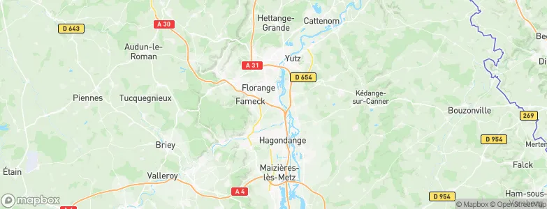 Uckange, France Map
