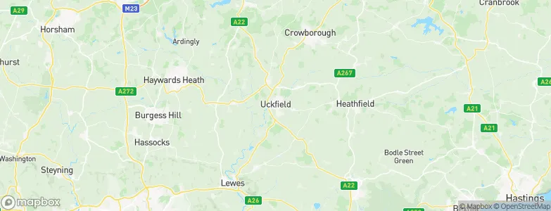 Uckfield, United Kingdom Map