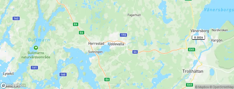Uddevalla, Sweden Map