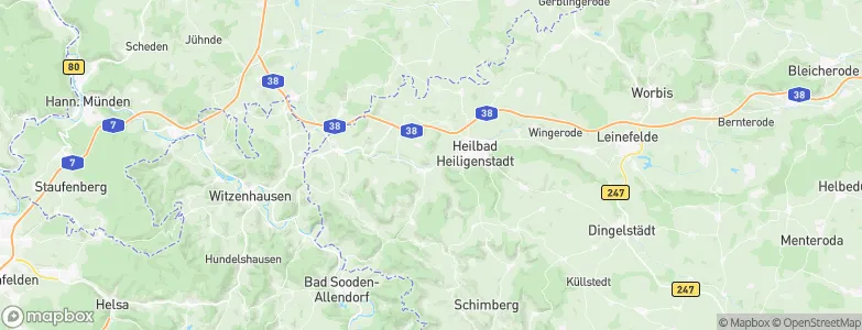 Uder, Germany Map