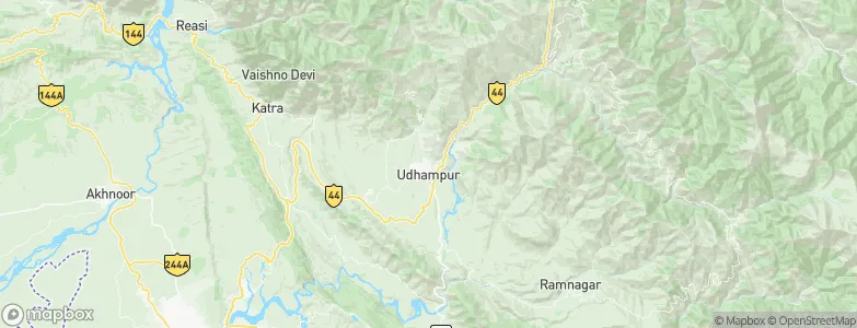 Udhampur, India Map