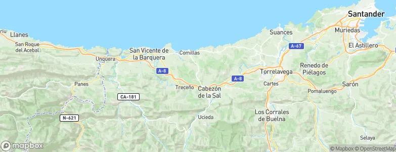 Udías, Spain Map