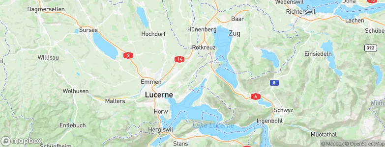 Udligenswil, Switzerland Map