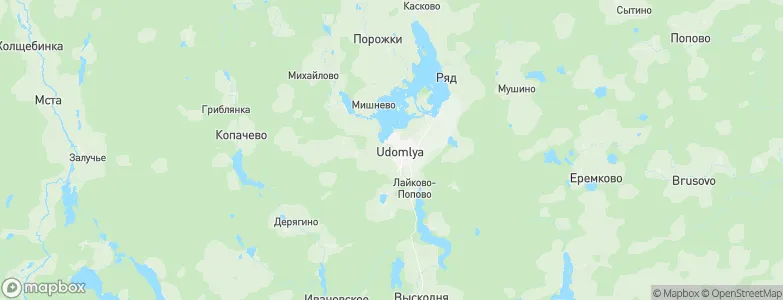 Udomlya, Russia Map
