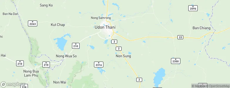 Udon Thani, Thailand Map