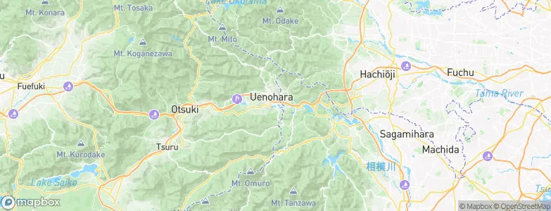 Uenohara, Japan Map