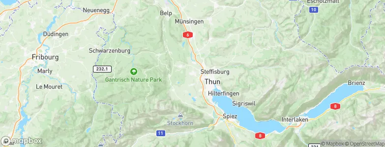 Uetendorf, Switzerland Map