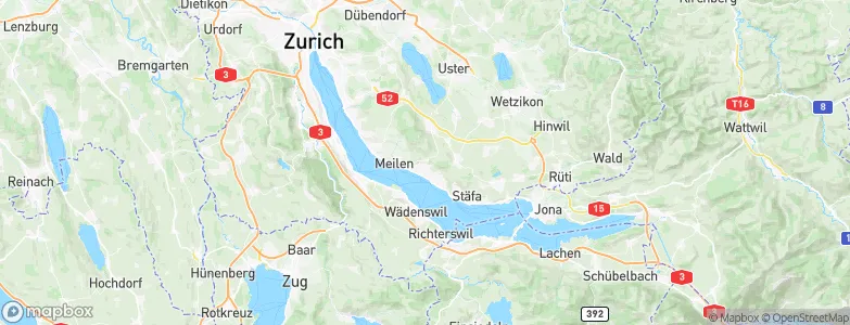 Uetikon am See, Switzerland Map