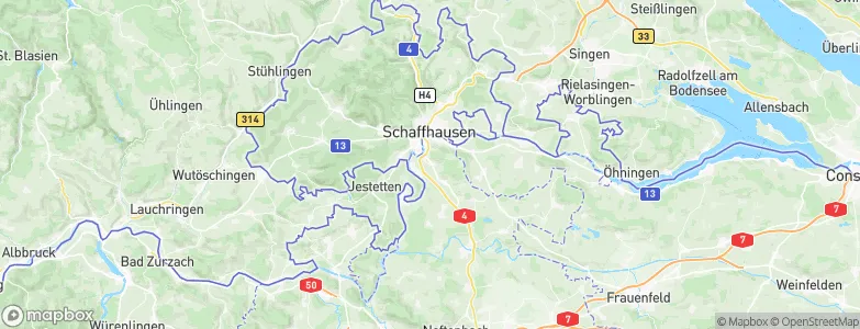 Uhwiesen / Mettliwisen-Katzenbach, Switzerland Map