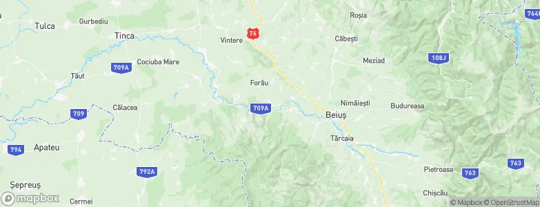 Uileacu de Beiuș, Romania Map