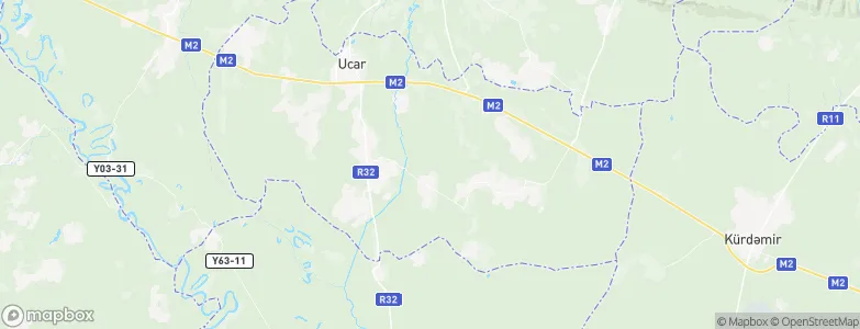 Ujar Rayon, Azerbaijan Map