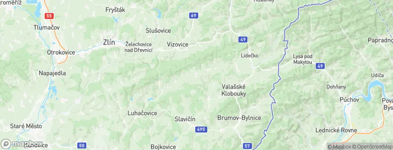 Újezd, Czechia Map