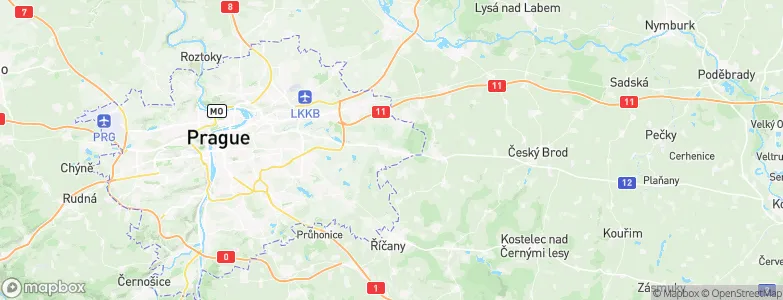 Újezd nad Lesy, Czechia Map