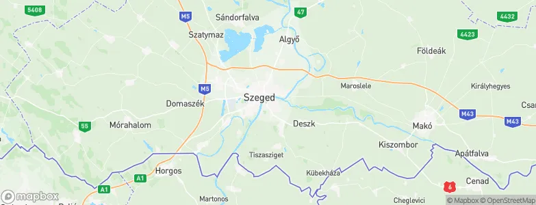 Újszeged, Hungary Map