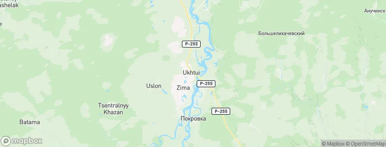 Ukhtuy, Russia Map